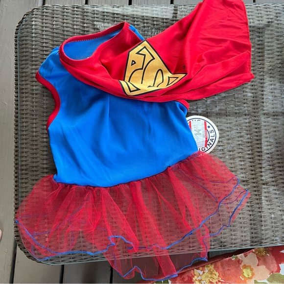 NWT DC Pet Apparel supergirl superman dog Halloween costume - Picture 6 of 9